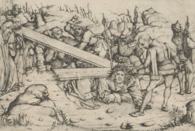 The Road to Calvary by Master of Amsterdam the Cabinet
